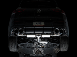 AWE Touring Edition Exhaust for Volkswagen MK8 Golf R - Chrome Silver Tips