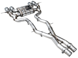AWE Track Edition Exhaust for BMW G87 M2 - Chrome Silver Tips