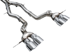 AWE Track Edition Exhaust for BMW G87 M2 - Chrome Silver Tips