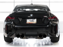 AWE Track Edition Exhaust for BMW G87 M2 - Diamond Black Tips