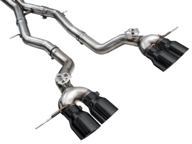 AWE Track Edition Exhaust for BMW G87 M2 - Diamond Black Tips