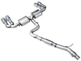 AWE Touring Edition Exhaust for Audi 8Y S3 - Chrome Silver Tups