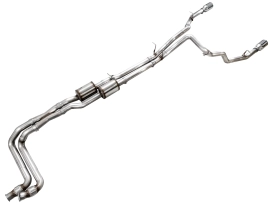 AWE 0FG Catback Exhaust for 2025+ RAM 1500 3.0TT Standard and High Output - Chrome Silver Tips