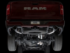 AWE 0FG Catback Exhaust for 2025+ RAM 1500 3.0TT Standard and High Output - Chrome Silver Tips