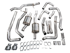 AWE 0FG Catback Exhaust for RAM RHO - Chrome Silver Tips
