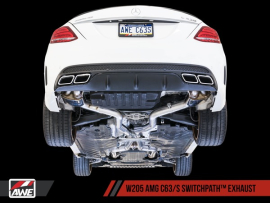 AWE Exhaust Suite for 2015-2018 Mercedes-Benz W205 AMG C63/S - No Tips