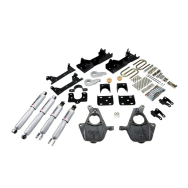 BELLTECH 662SP LOWERING KIT W/ SP SHOCKS (FRONT TORSION BAR SUSPENSION ONLY)