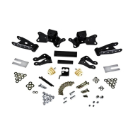 BELLTECH 6907 SHACKLE & HANGER KIT | 4 INCH DROP