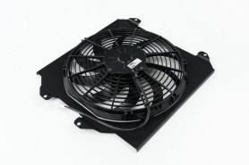 CSF 92-00 Civic All-Aluminum Fan Shroud w/ 12-inch SPAL Fan - Black