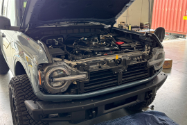 CSF Ford Bronco 2.7L External Transmission Oil Cooler Kit