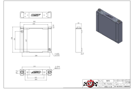 CSF Universal Large Single-Pass Oil Cooler / M22 x 1.5 / 12.0L x 9.33H x 2.16W