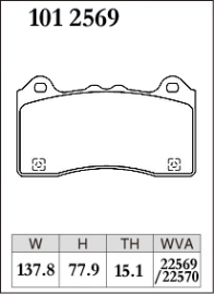 Dixcel Type ES Brake Pads - Ford Focus RS Mk3 LZ (Front)