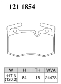 Dixcel Type ES Brake Pads - Mini Cooper S JCW R56 R57 R58 R59/Clubman S JCW R55/Coupe S JCW (Front)