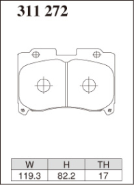 Dixcel Type ES Brake Pads - Toyota Supra JZA80 17 Wheel/Celica GT-Four ST205 (Front)
