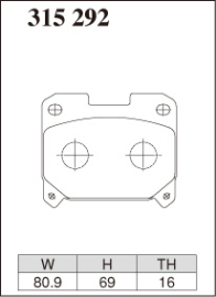 Dixcel Type ES Brake Pads - Toyota Supra JZA80 17 Wheel/Celica GT-Four ST205 (Front)