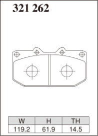 Dixcel Type ES Brake Pads - Subaru WRX 01-07/Nissan S14/S15/R32/R33/R34 (Front)