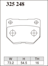 Dixcel Type ES Brake Pads - Subaru WRX 01-07/Nissan R32/R33/R34 (Rear)