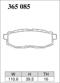 Dixcel Type ES Brake Pads - Subaru WRX 15-21/Liberty GT 10-14/Forester 13-18/BRZ 12-21, 22+/86 GTS (Rear)