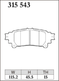Dixcel Type S Brake Pads - Lexus IS300/IS350/GS300/GS350 (Front)