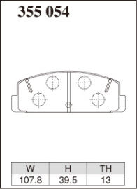 Dixcel Type S Brake Pads - Mazda RX-7 FC3C FD3S/Mazda 6 GG GY (Rear)