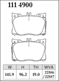 Dixcel Type Z Brake Pads - Mercedes C450 AMG/E450/GLC250/GLC450 AMG SPORT X253 2015-On (Front)