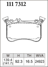 Dixcel Type Z Brake Pads - Mercedes AMG A45 W176/CLA45 C117/GLA45 X156 (Front)