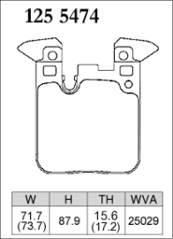 Dixcel Type Z Brake Pads - BMW M2 F87/M3 F80/M4 F82/BMW F Series M Sports (Rear)