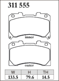 Dixcel Type Z Brake Pads - Toyota GR Yaris XPA16R (Front)