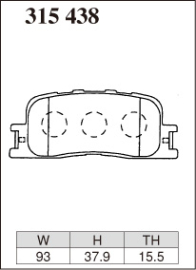 Dixcel Type Z Brake Pads - Toyota Caldina ST246W/Camry ACV 30 ACV45/Kluger (Rear)