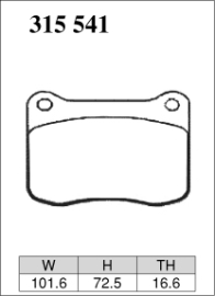 Dixcel Type Z Brake Pads - Lexus IS-F USE20 (Rear)