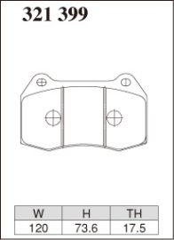 Dixcel Type Z Brake Pads - Skyline GTR/350Z/Integra Type-R (Brembo) (Front)