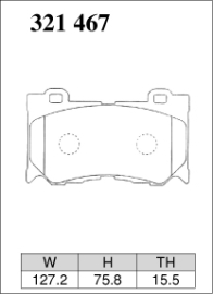 Dixcel Type Z Brake Pads - Nissan 370Z Z34/Infiniti G37 V36 (Front)
