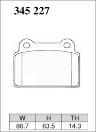 Dixcel Type Z Brake Pads - Mitsubishi Evo X (Brembo) (Rear)