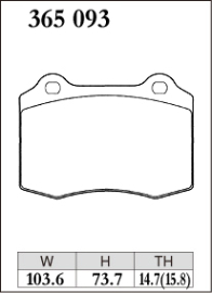 Dixcel Type Z Brake Pads - Subaru STI VAB 18+ (Rear)