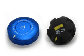 Goldenwrench Supply BMW M Series BLACKLINE Performance Coolant Expansion Tank Cap Covers