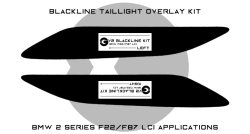 Goldenwrench Supply BMW 2 Series M2 Competition 2018-2020 (F22/F87 LCI) BLACKLINE Taillight Overlay Kit