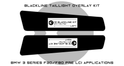 Goldenwrench Supply BMW 3 Series M3 2011-2015 (F30/F80 Pre LCI) BLACKLINE Taillight Overlay Kit