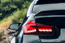 Goldenwrench Supply BMW 3 Series M3 2016-2018 (F30/F80 LCI) BLACKLINE Taillight Overlay Kit