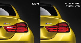 Goldenwrench Supply BMW 4 Series M4 2013-2016 (F32/F82 Pre LCI) BLACKLINE Taillight Overlay Kit