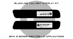 Goldenwrench Supply BMW 5 Series 2021+ (G30/F90 LCI) BLACKLINE Taillight Overlay Kit
