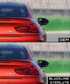 Goldenwrench Supply BMW 6 Series 2011-2018 (F06/F12/13) BLACKLINE Taillight Overlay Kit
