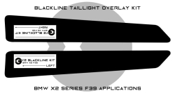 Goldenwrench Supply BMW X2 Series 2019+ (F39) BLACKLINE Taillight Overlay Kit