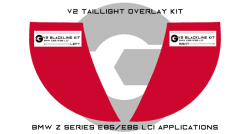 Goldenwrench Supply BMW Z Series Z4 2006-2008 (E85/E86 LCI) BLACKLINE Taillight Overlay Kit