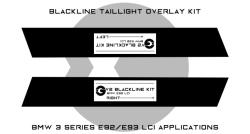 Goldenwrench Supply BMW 3 Series M3 2011-2013 (E92/E93 LCI) BLACKLINE Taillight Overlay Kit