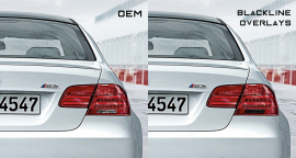 Goldenwrench Supply BMW 3 Series M3 2011-2013 (E92/E93 LCI) BLACKLINE Taillight Overlay Kit