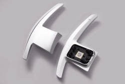 Goldenwrench Supply Toyota GR Supra 2020+ (A90) BLACKLINE Spec Billet Paddle Shifter Set - Silver