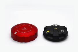 Goldenwrench Supply Toyota GR Supra 2020+ (A90) BLACKLINE Performance Coolant Cap Set (Red)