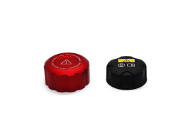 Goldenwrench Supply Toyota GR Supra 2020+ (A90) BLACKLINE Performance Coolant Cap Set (Red)