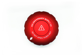 Goldenwrench Supply Toyota GR Supra 2020+ (A90) BLACKLINE Performance Coolant Cap Set (Red)