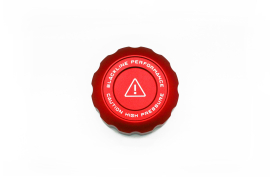 Goldenwrench Supply Toyota GR Supra 2020+ (A90) BLACKLINE Performance Coolant Cap Set (Red)